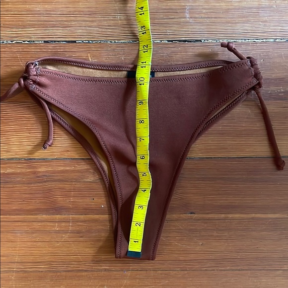 Merrick Maria Auntie Rust/Dark Orange Tie-Side Bikini Bottom S - Picture 4 of 4